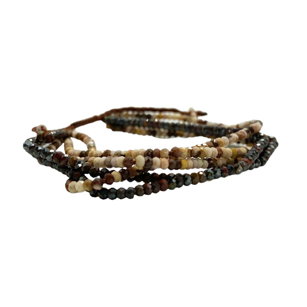 Brazalete de Mokaita y Ojo de Tigre - vista lateral