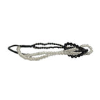 Pulsera Ying-yang Cuarzo Blanco y Espinela - vista lateral