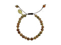 Pulsera Dorada de Unakita y Cuarzo Cherry con Buda - pulsera de piedras