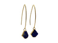 Arete Par Lapislázuli - aretes de piedra