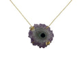 Collar Centro Ojo de Estalactita Amatista - collar con dije