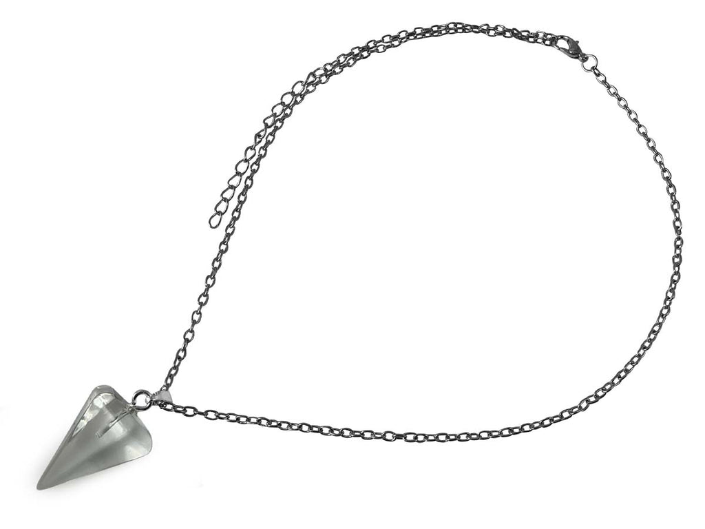 Collar Péndulo de Cuarzo Blanco - tipo péndulo