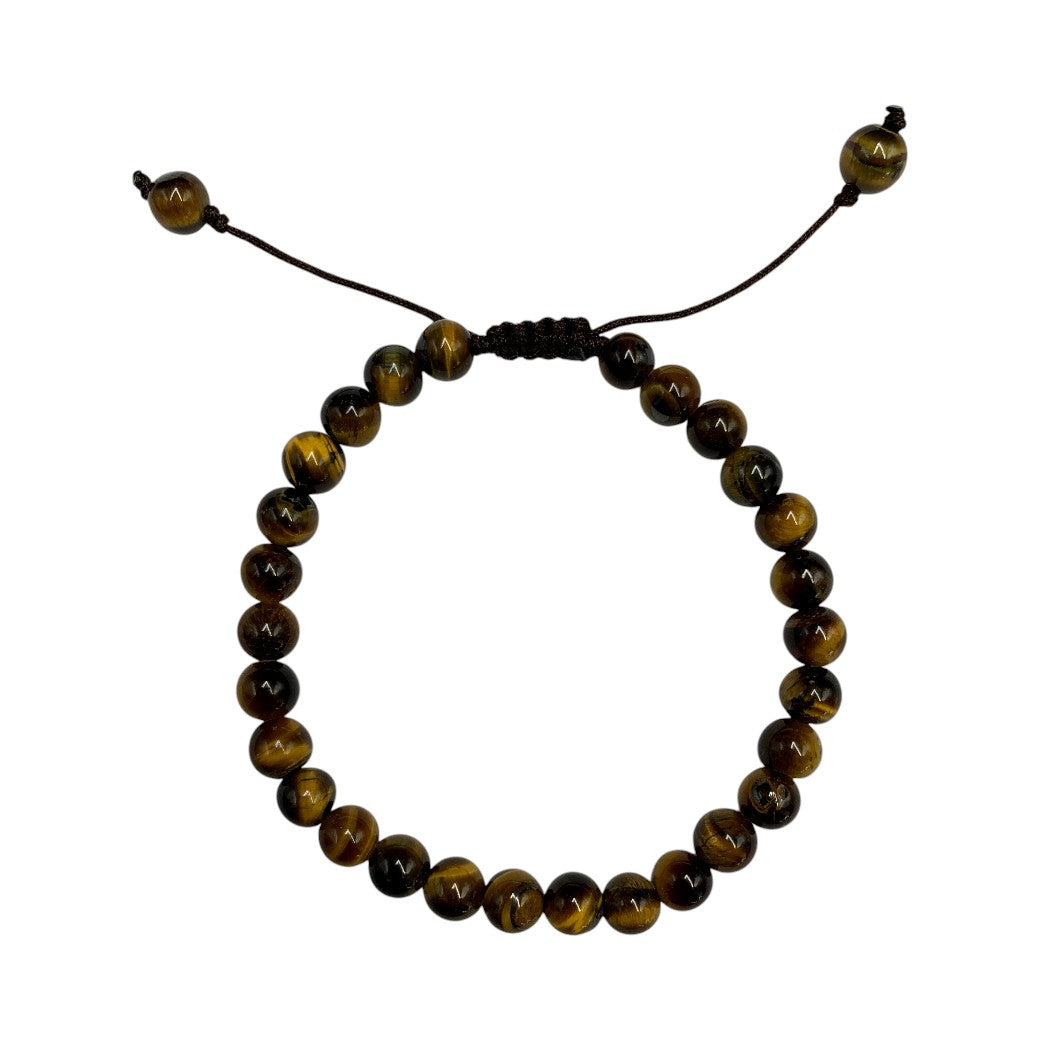 Pulsera Esferas Ojo de Tigre - en forma de esfera