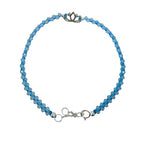Pulsera Zig-zag Aguamarina - pulsera de piedras