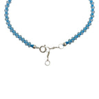 Pulsera Zig-zag Aguamarina - vista lateral
