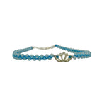 Pulsera Zig-zag Aguamarina - detalle de textura y color