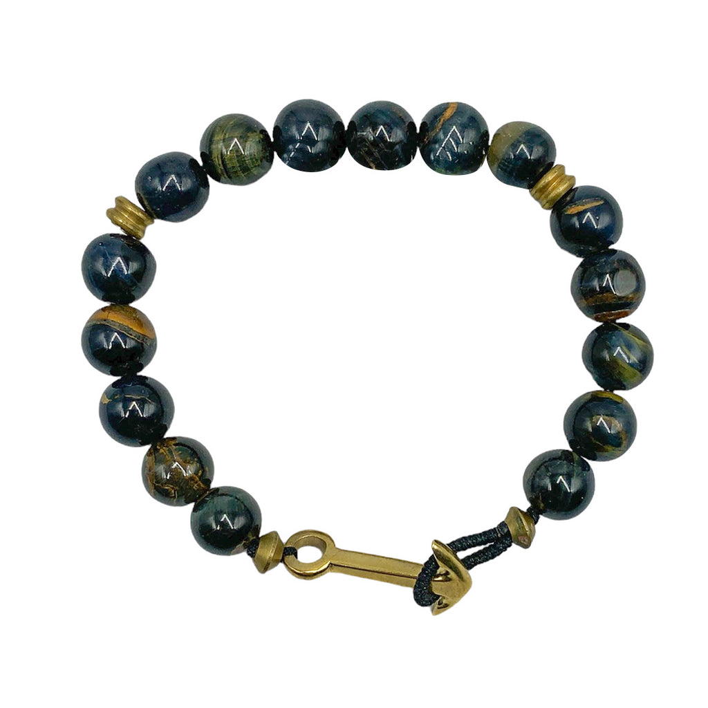 Pulsera Caballero Ojo de Tigre - pulsera de piedras