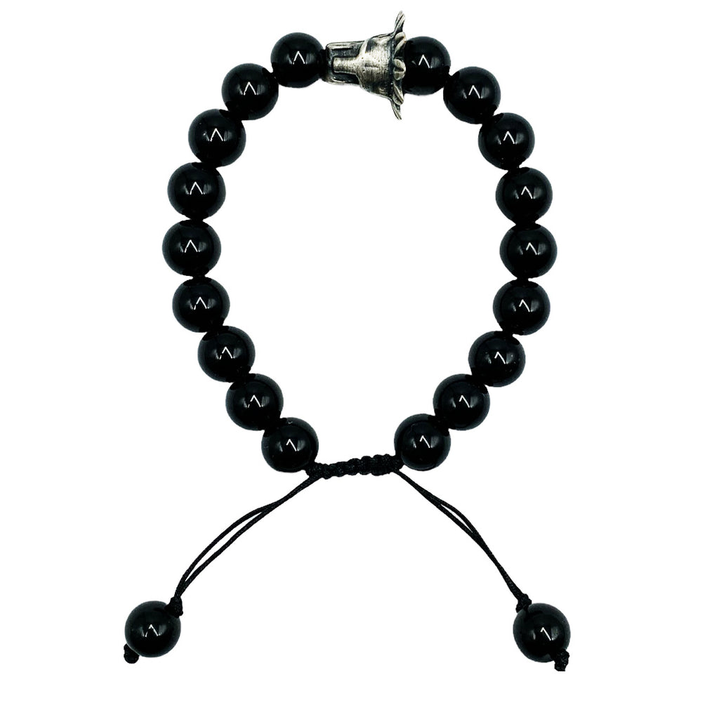 Pulsera Quetzalcóatl Ónix Negro - pulsera de piedras
