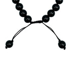 Pulsera Quetzalcóatl Ónix Negro - vista lateral