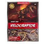 Kit Excavación Esqueleto Velociraptor - modelo armable