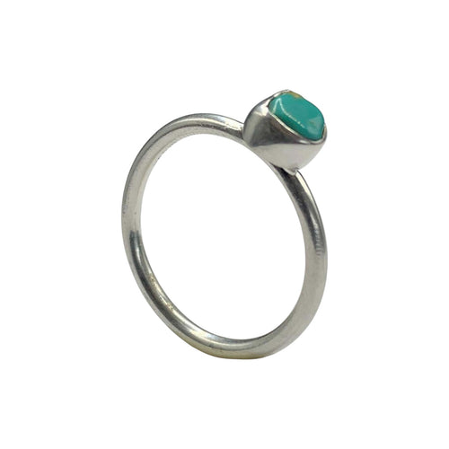 Anillo de Plata.925 Centro de Turquesa - anillo con piedra