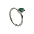 Anillo de Plata .925 Centro de Malaquita - anillo con piedra