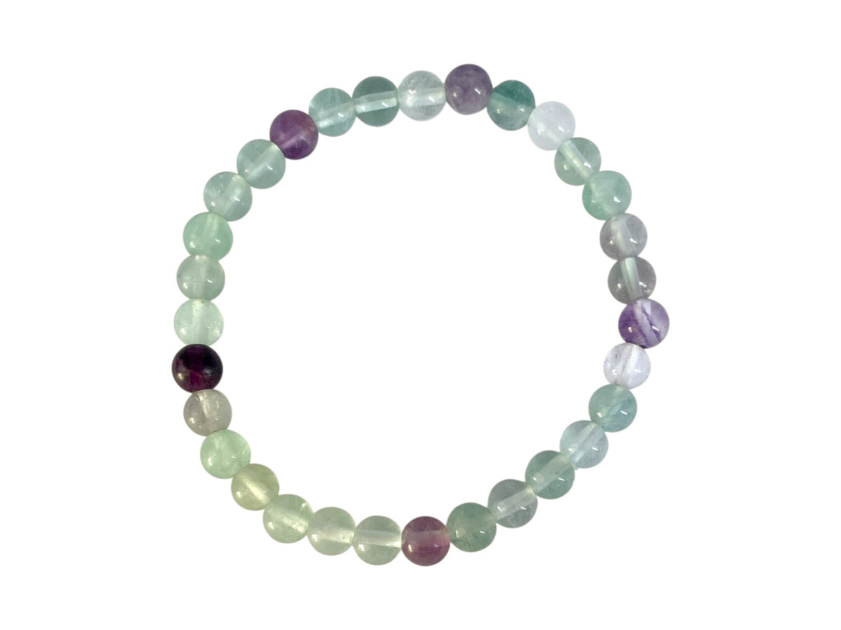 Pulsera Esferas de Fluorita - en forma de esfera