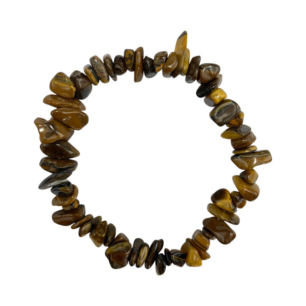 Pulsera Chips de Ojo de Tigre - pulsera de piedras