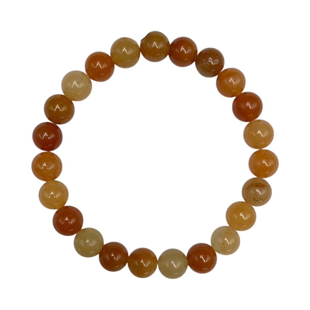 Pulsera Esferas de Venturina Naranja - en forma de esfera