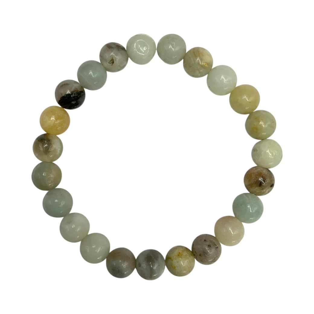 Pulsera Esferas de Amazonita Brillado - en forma de esfera