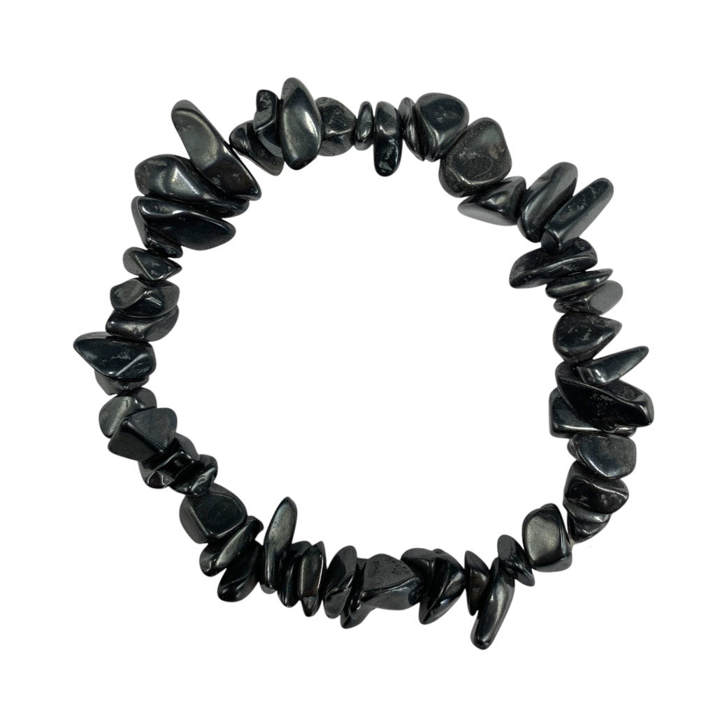 Pulsera Chips de Hematita - pulsera de piedras