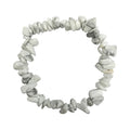 Pulsera Chips de Howlita Blanca - pulsera de piedras