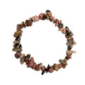 Pulsera Chips de Rodonita - pulsera de piedras