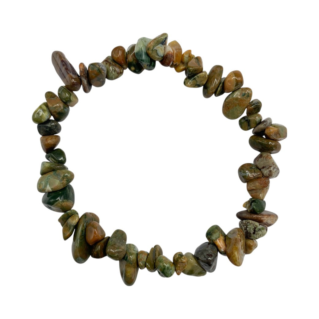 Pulsera Chips de Riolita - pulsera de piedras