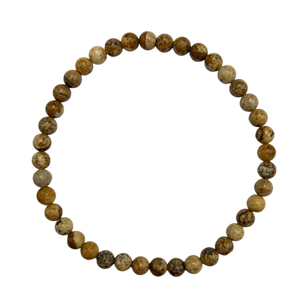 Pulsera Esferas de Jaspe Paisaje - en forma de esfera