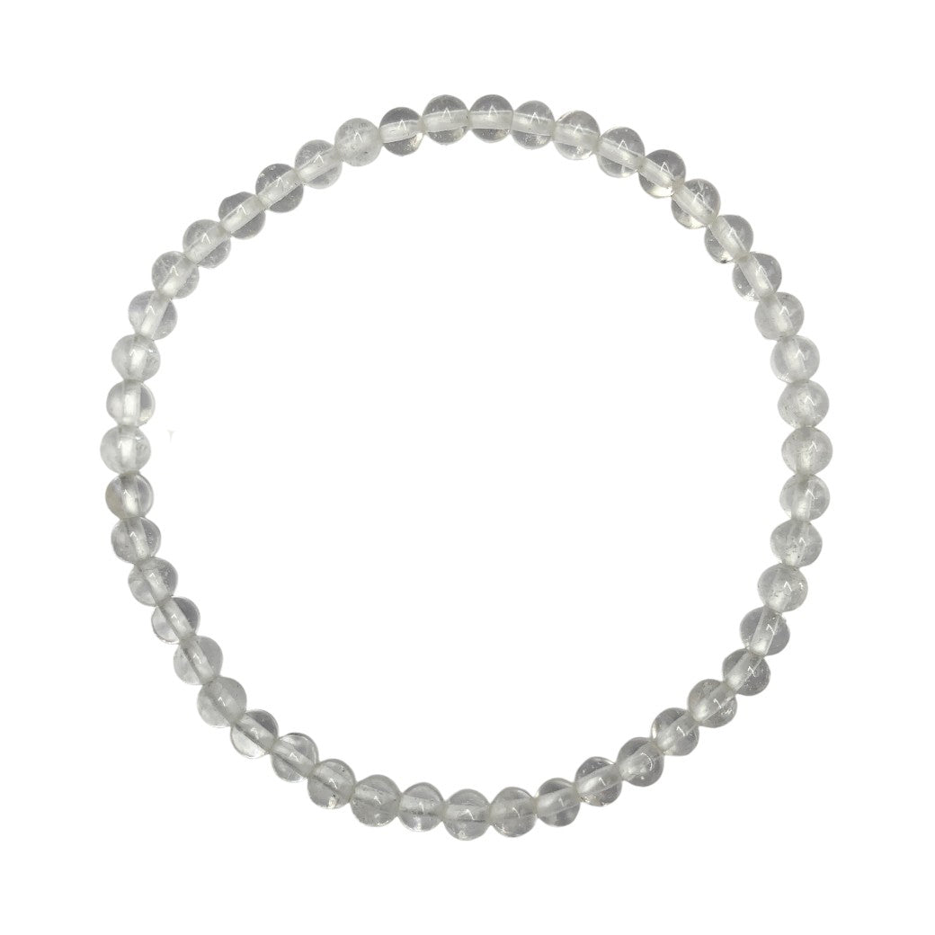 Pulsera Esferas de Cuarzo Blanco - en forma de esfera