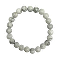 Pulsera Esferas de Howlita Blanca - en forma de esfera