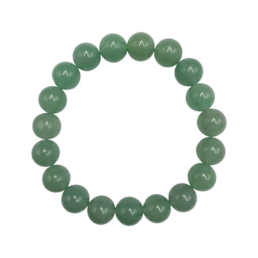 PULSERA ESFERAS DE VENTURINA VERDE.