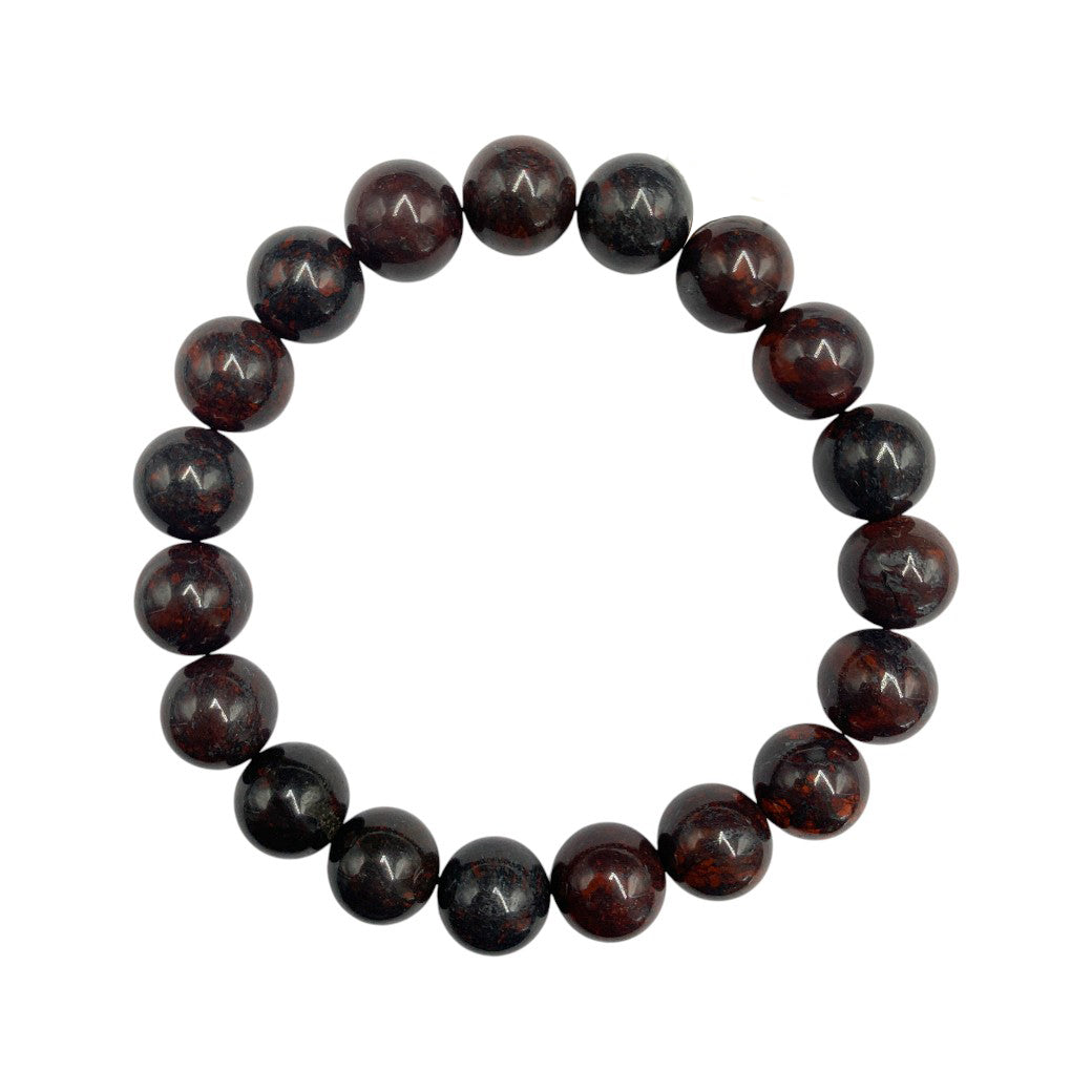 Pulsera Esferas de Jaspe Brechado - en forma de esfera