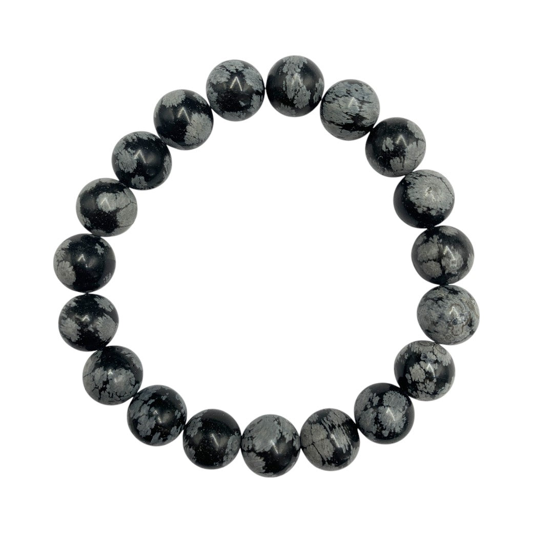 Pulsera Esferas de Obsidiana Nevada - en forma de esfera