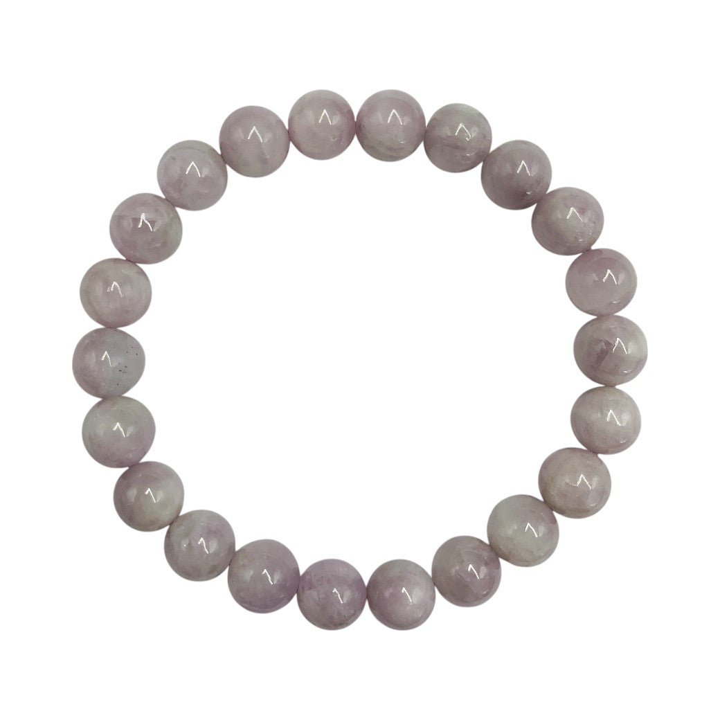 Pulsera Esferas de Kunzita - en forma de esfera