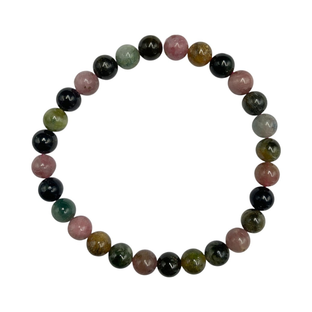 Pulsera Esferas de Turmalina Sandía - en forma de esfera