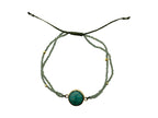 Pulsera Apatito Facetado - vista lateral