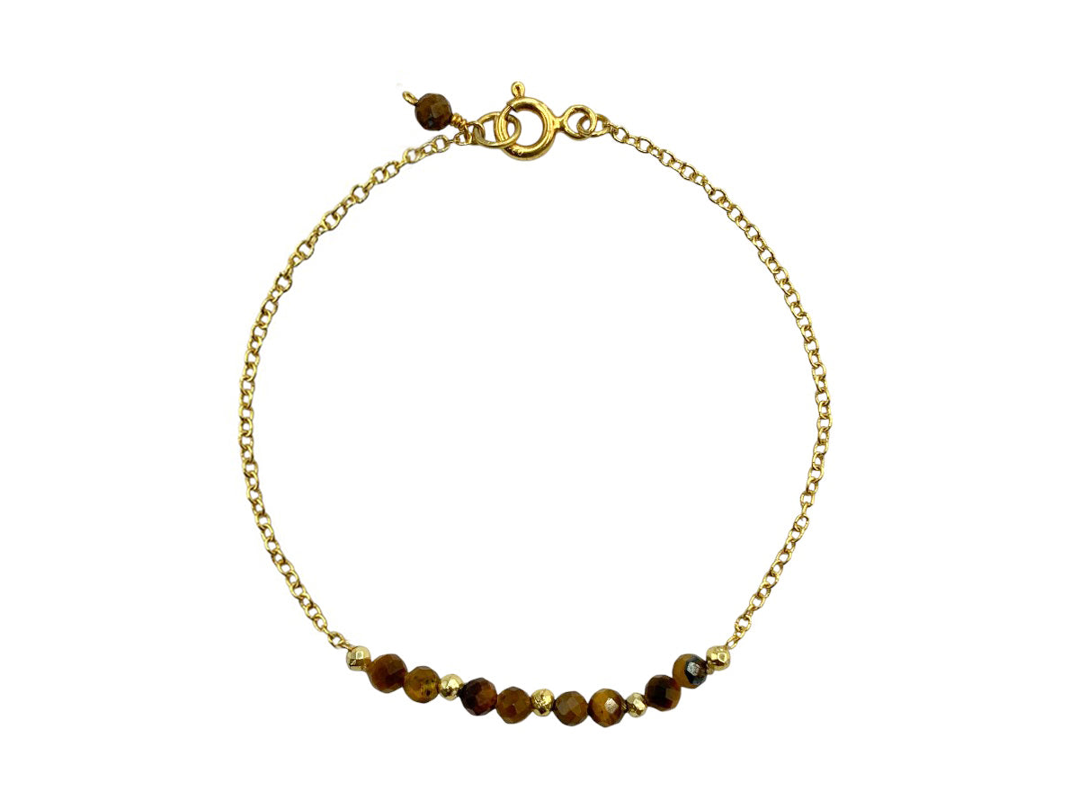 Pulsera Dama Ojo de Tigre - pulsera de piedras
