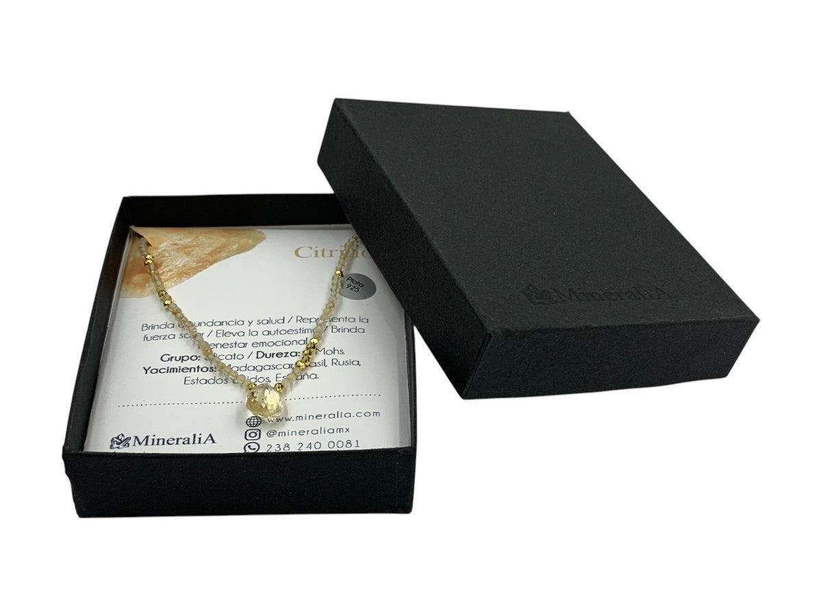 Collar de Citrino - vista lateral