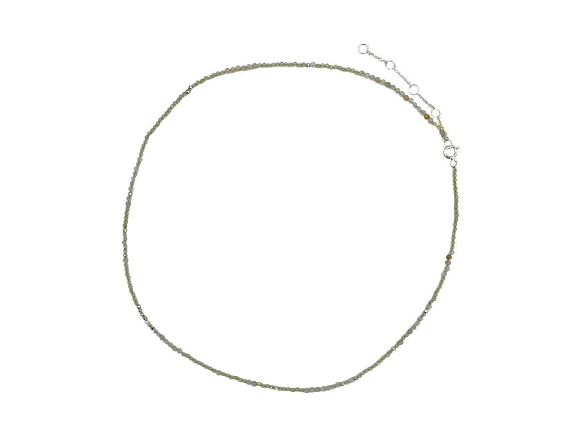 Collar de Peridoto con Citrino - collar con dije