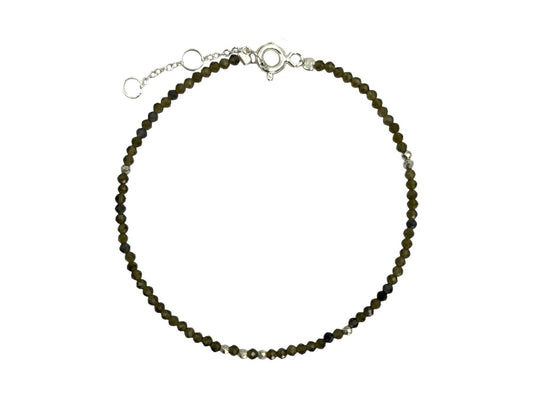 PULSERA DE OBSIDIANA VERDE