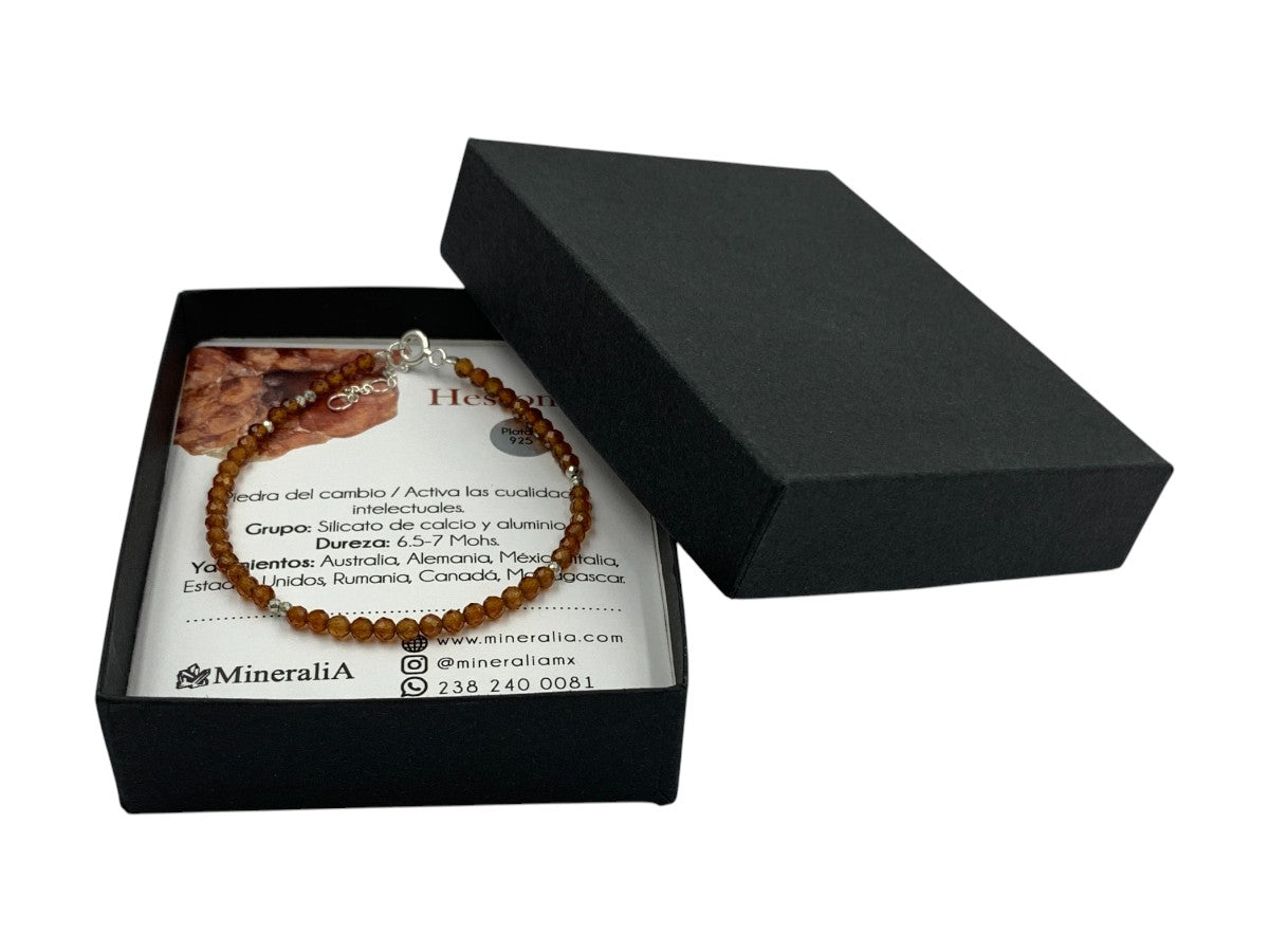 Pulsera de Hessonita - vista lateral