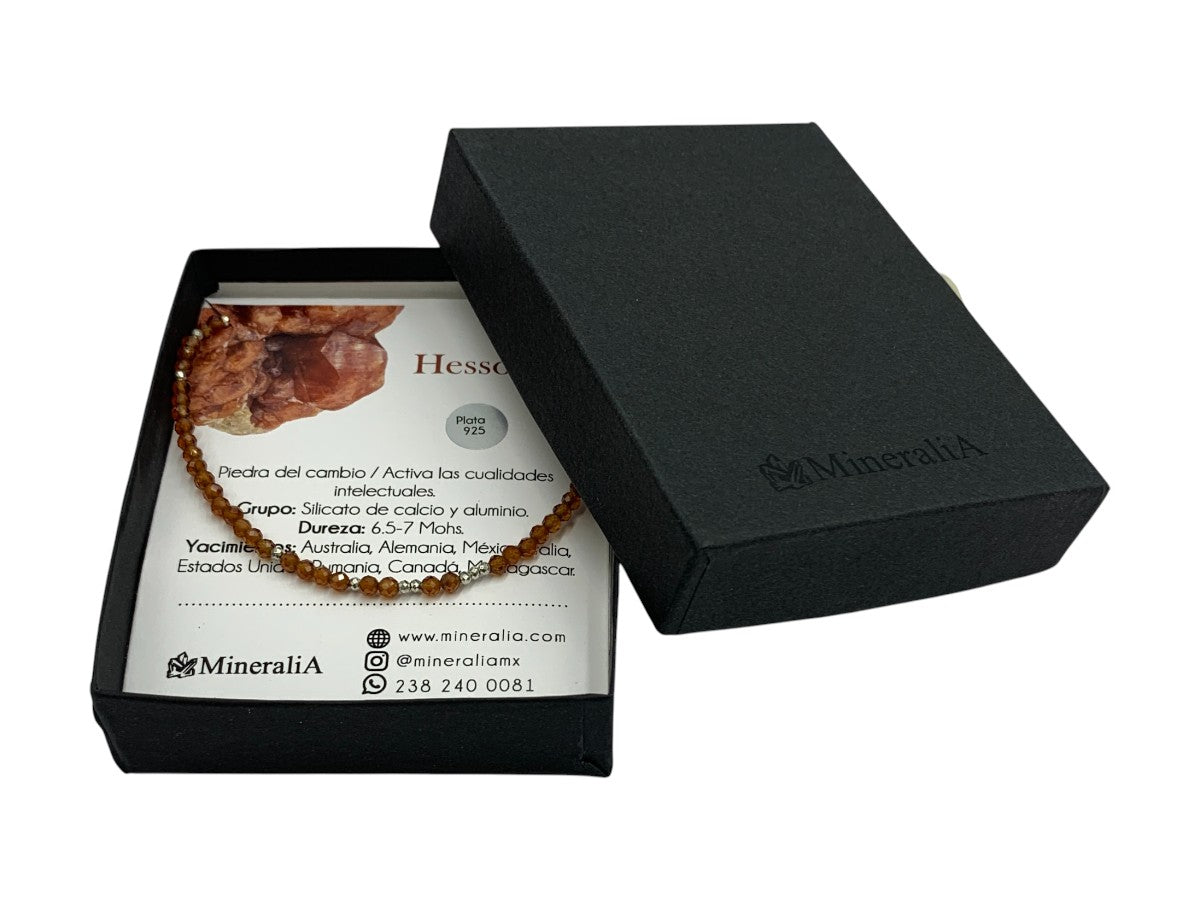 Collar de Hessonita - vista lateral