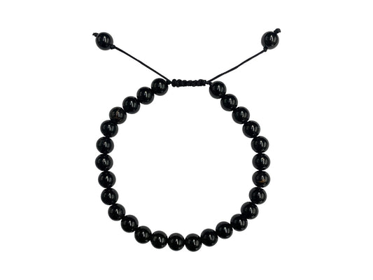 PULSERA ESFERAS DE TURMALINA NEGRA