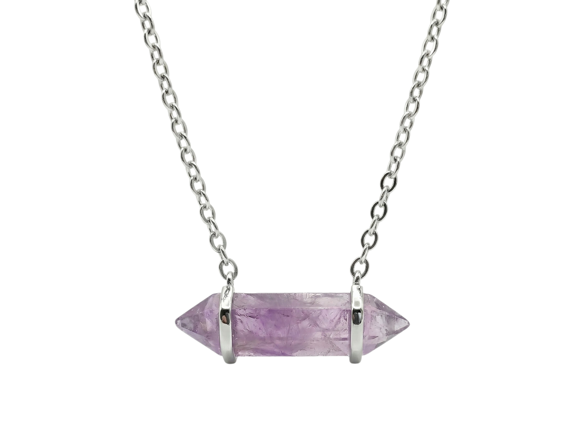 Collar de Plata .925 Amatista - collar con dije