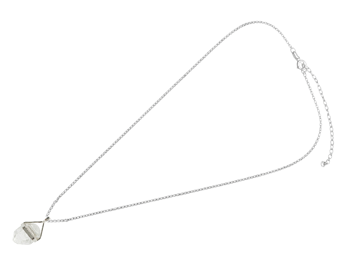 COLLAR DE PLATA .925 CUARZO HERKIMER
