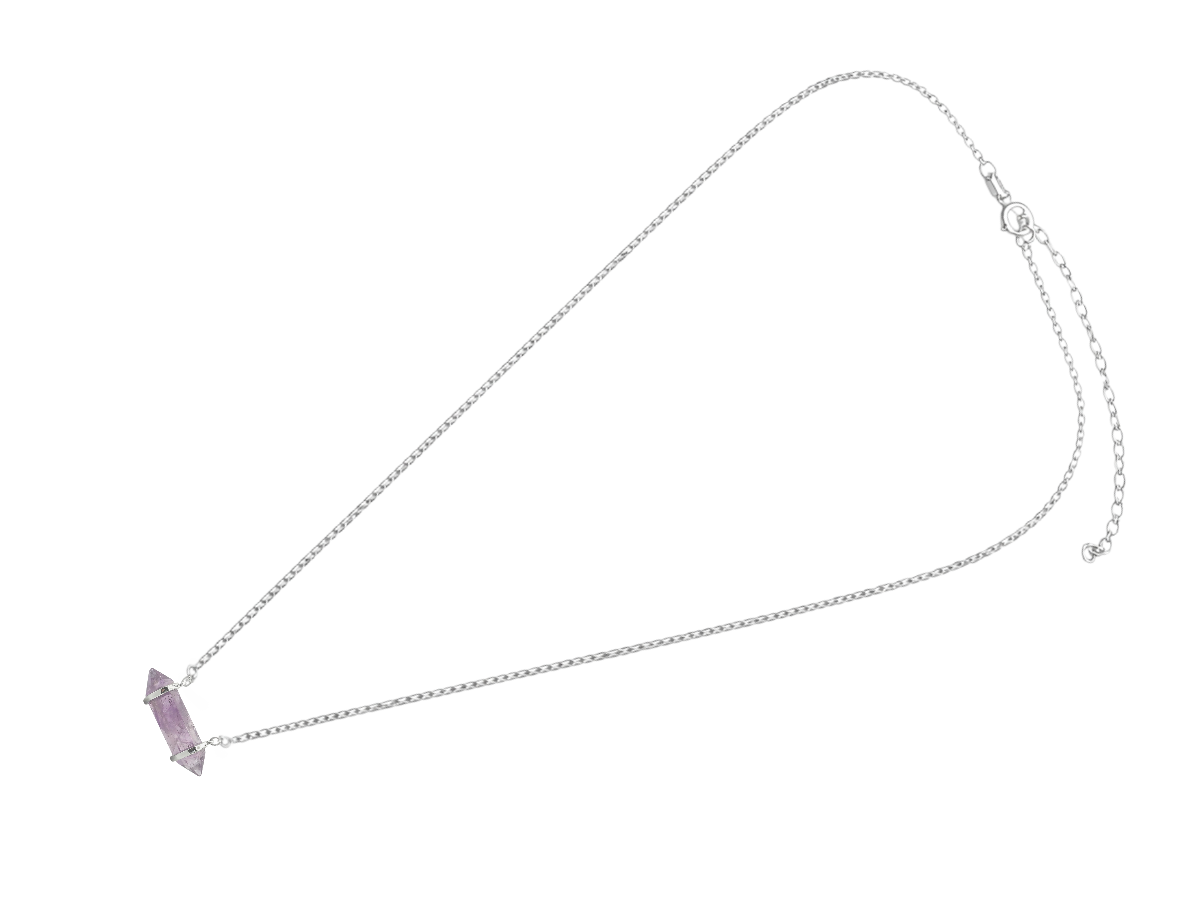 Collar de Plata .925 Amatista - vista lateral