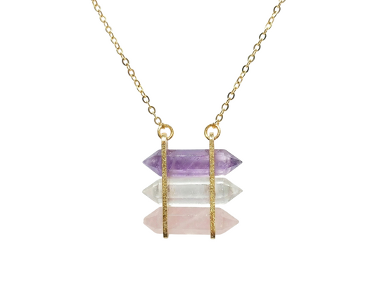 COLLAR DE PLATA .925 CENTRO PUNTAS