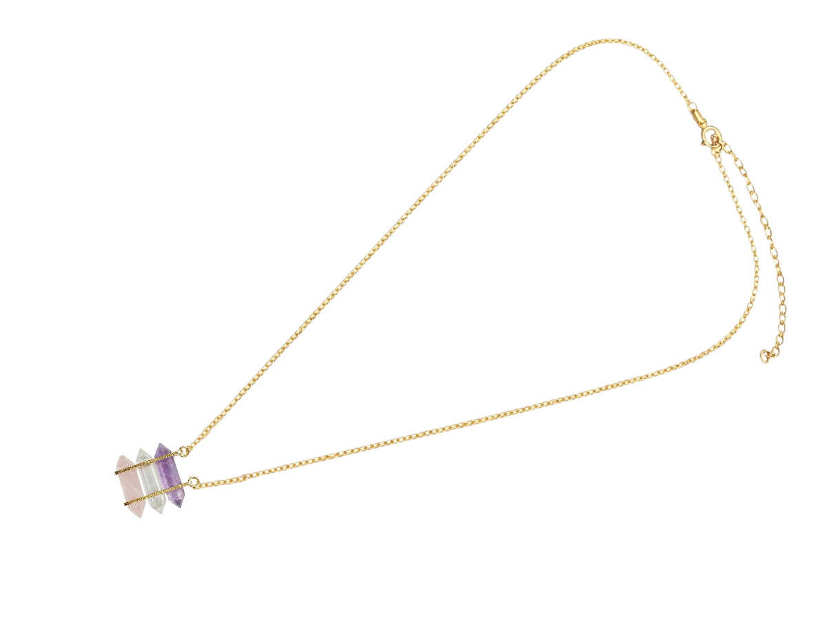 COLLAR DE PLATA .925 CENTRO PUNTAS