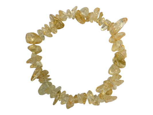 PULSERA CHIPS DE CITRINO