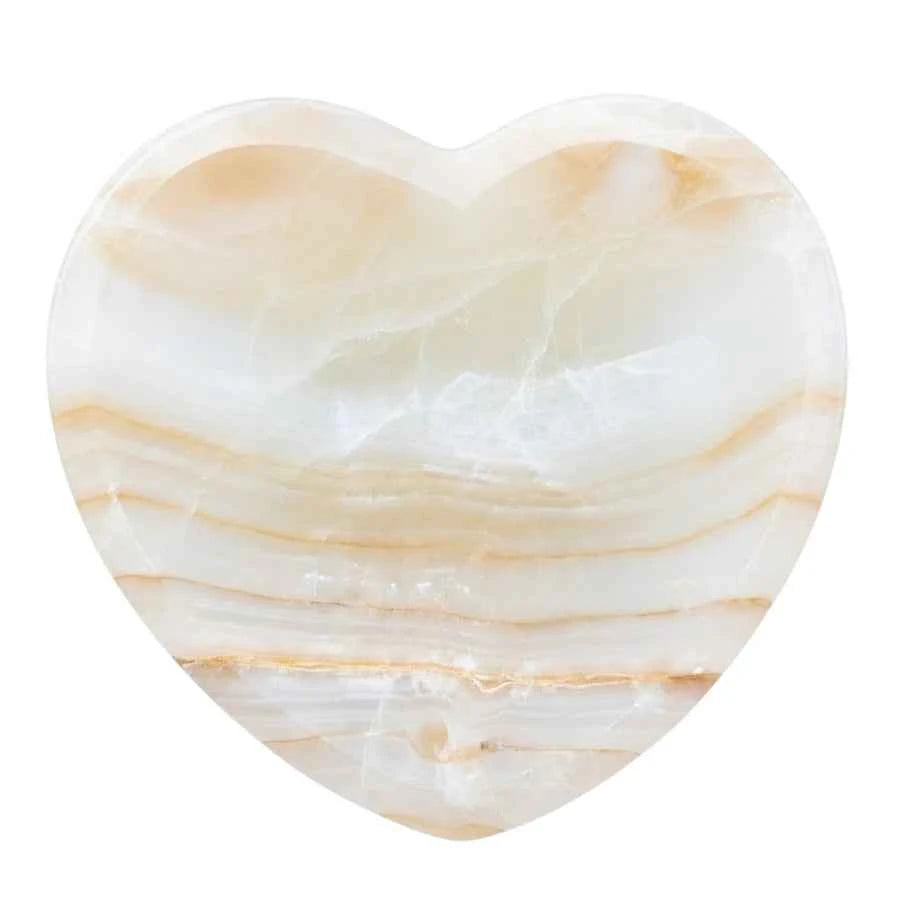 BOWL BOTANERO DE ÓNIX ÁMBAR CORAZÓN PULIDO