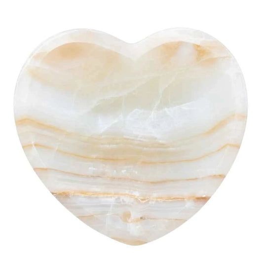 BOWL BOTANERO DE ÓNIX ÁMBAR CORAZÓN PULIDO