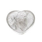 CORAZÓN PUFF DE CUARZO BLANCO PULIDO