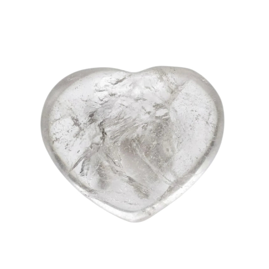 CORAZÓN PUFF DE CUARZO BLANCO PULIDO